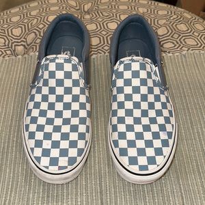 Vans checkerboard classic slip on show